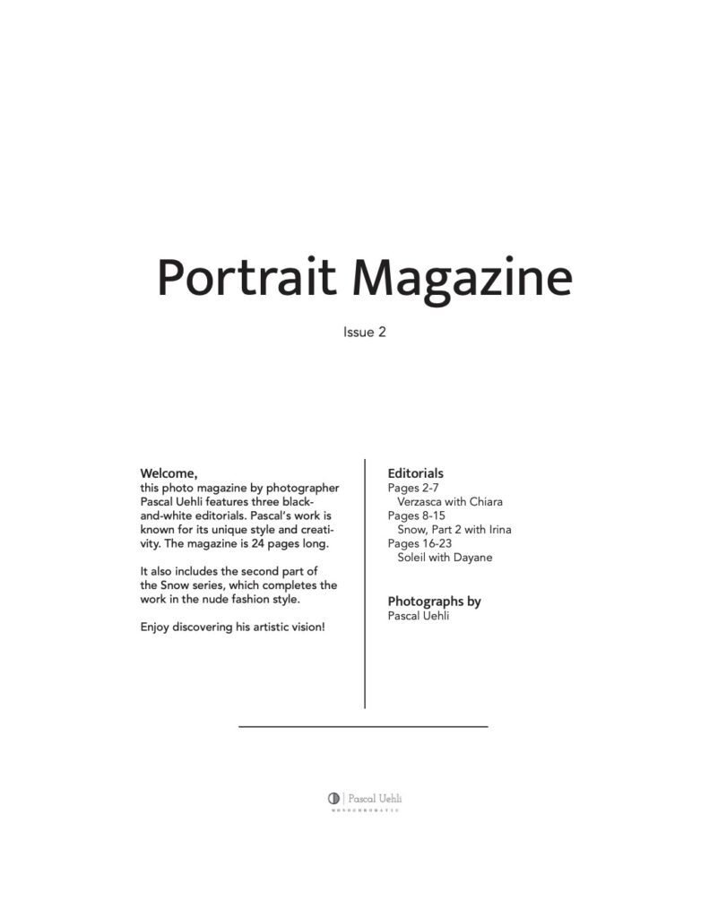 Portrait Magazine Issue 2
