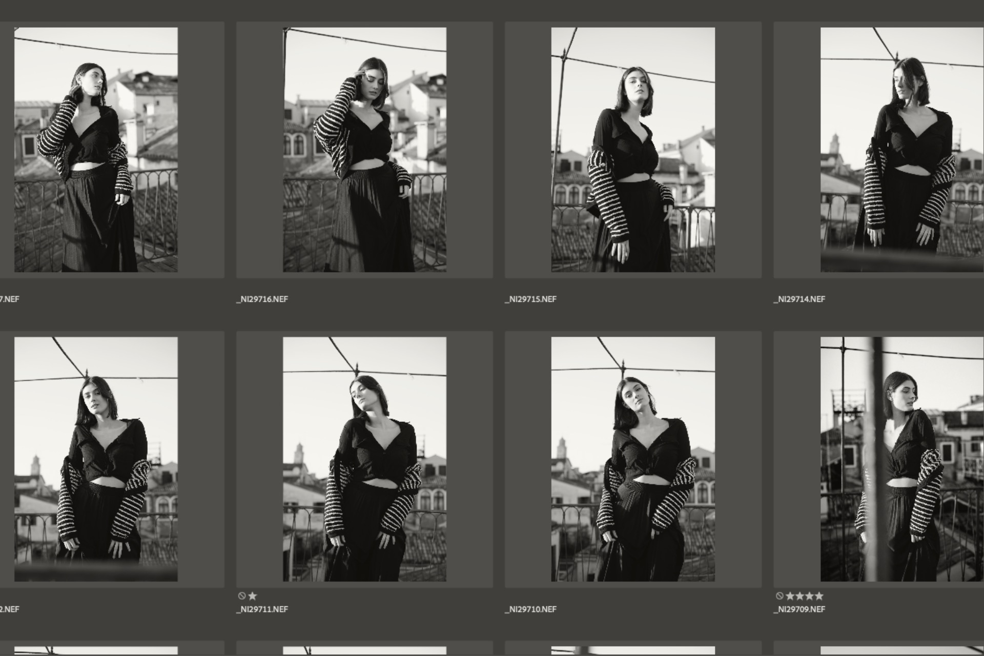 Contact Sheets: Above the Rooftops – A Short Series with Dayane in Venice