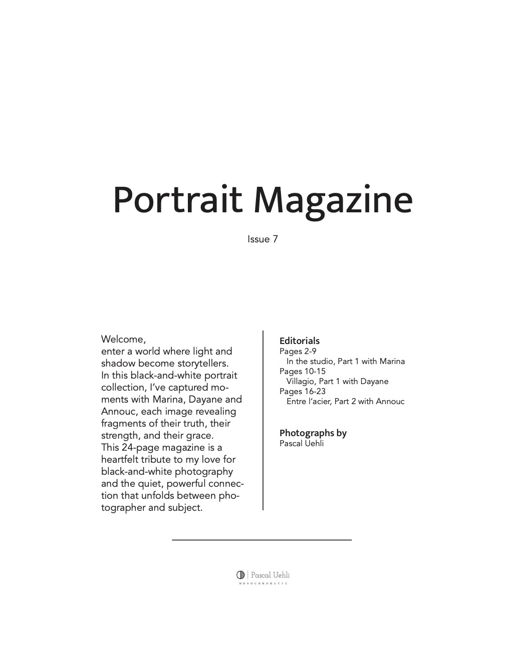 Portrait Magazine Issue 7 - Image 2