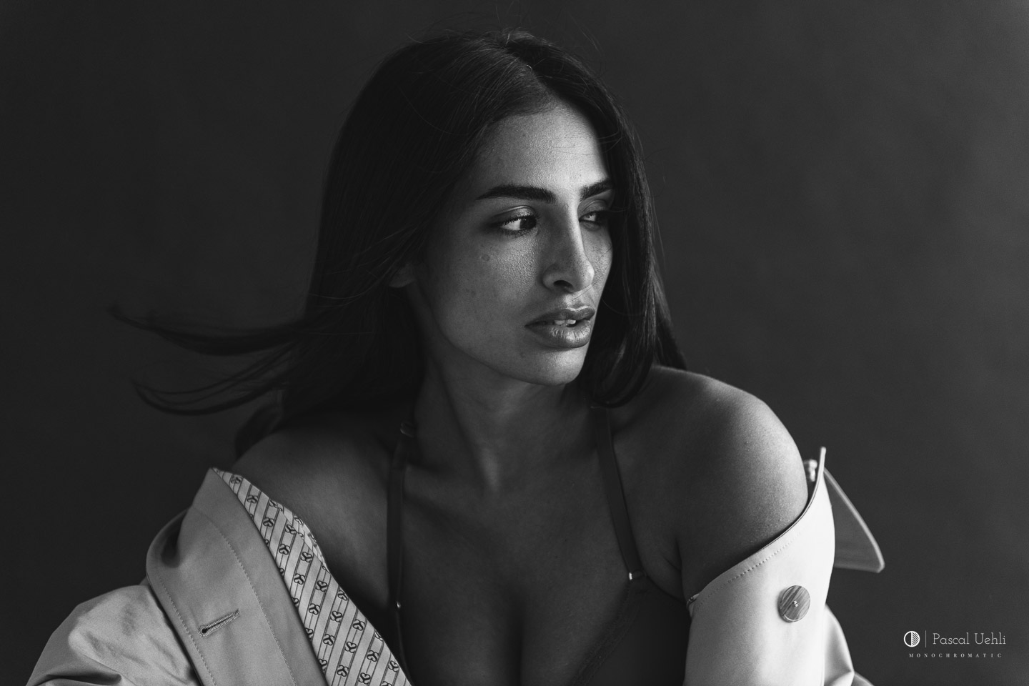 Black and white portrait photography by photographer Pascal Uehli