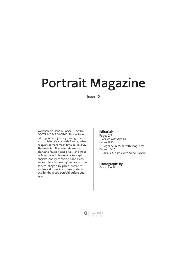 Portrait Magazine Issue 10