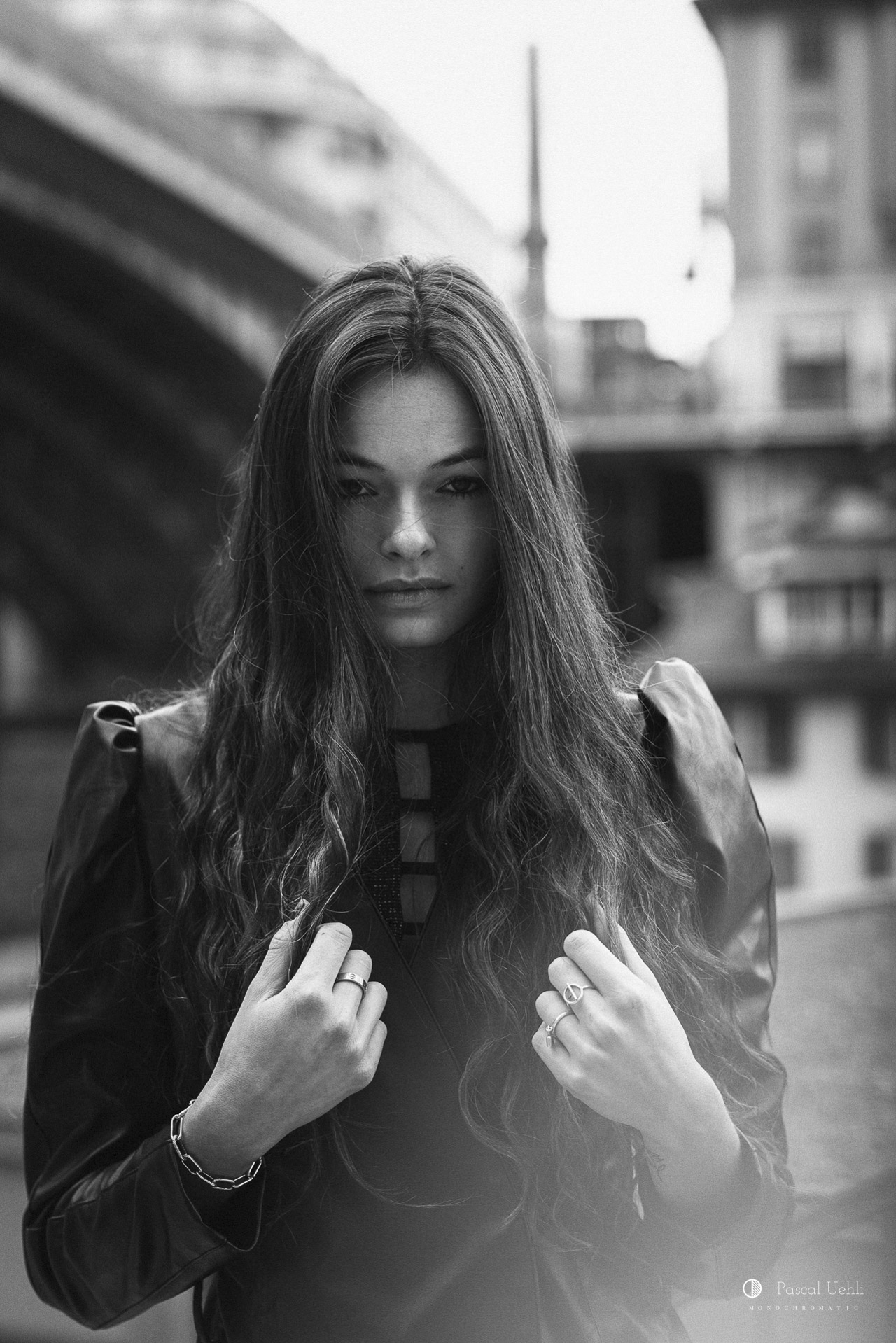 Angela photographed in Lausanne