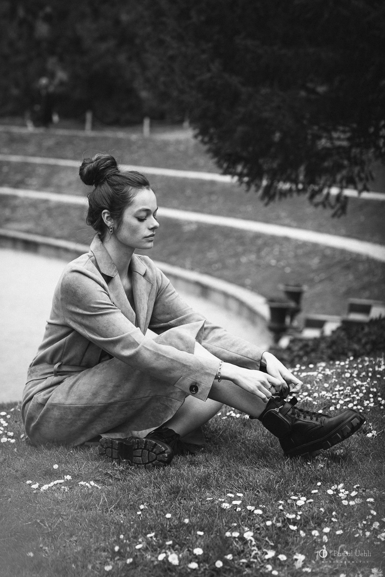 Angela photographed in Lausanne